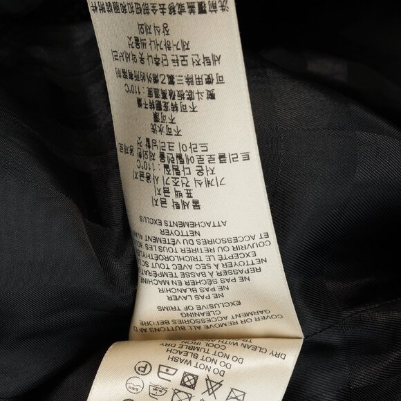 Burberry Roemead Black Allover Ruched Zip Coat - Picture 11 of 13